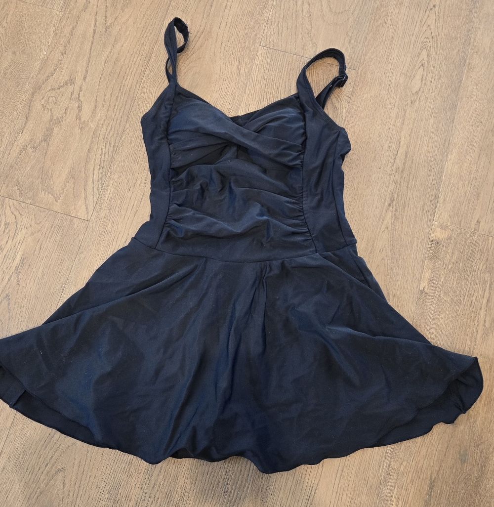 Shekini Black Swim Dress Bathing Suit